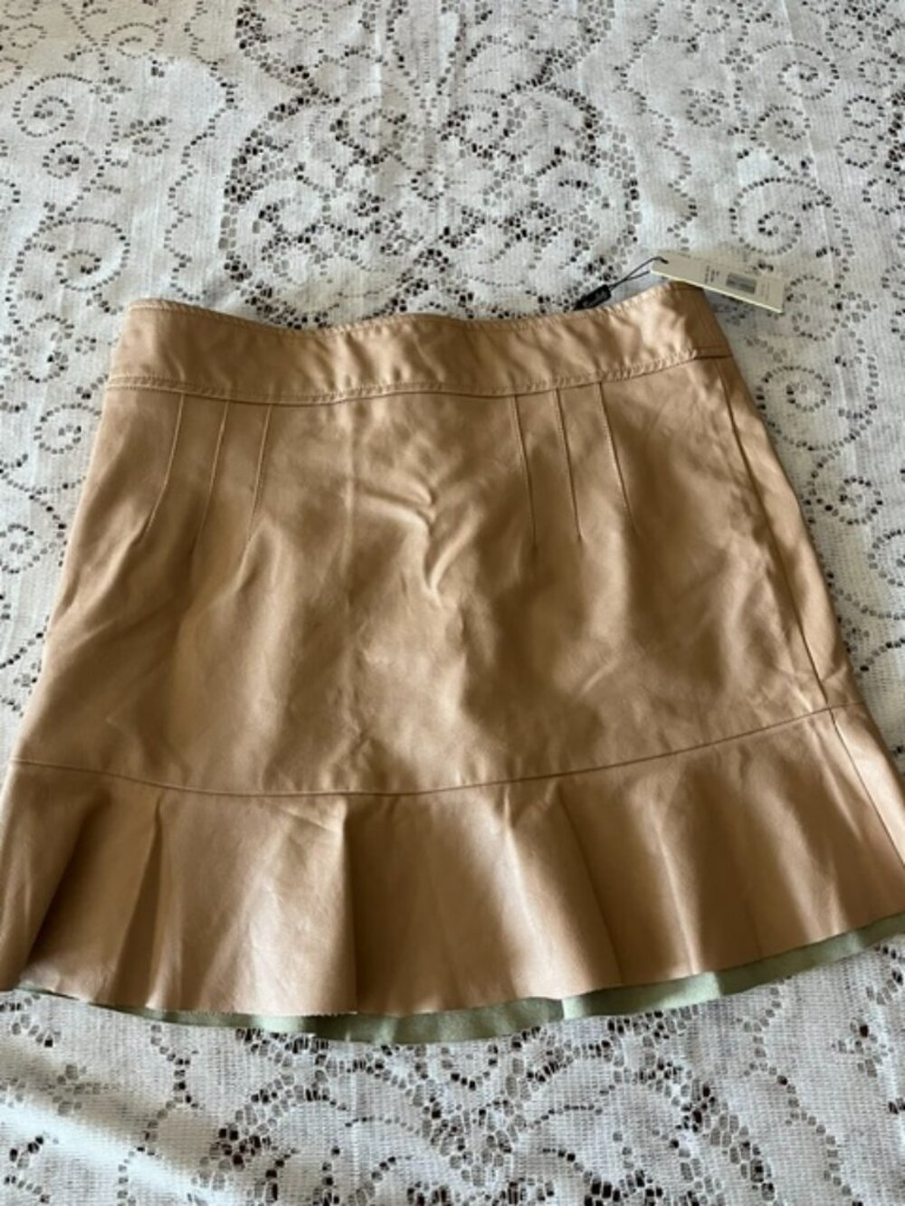 Bardot Faux Leather Mini Skirt Size 10